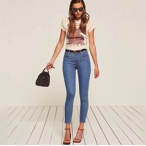 Reformation Blue Skinny Jeans